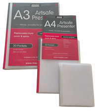 Mapac demomappe A3 med 20 lommer Artsafe Presenter